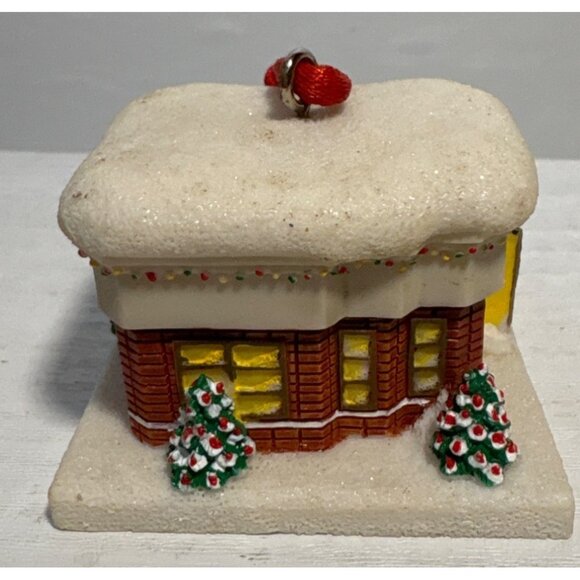 Tim Hortons Christmas Ornament Snowy Building With Red String - Picture 2 of 8